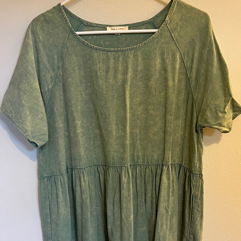Tea n Rose Green Dress